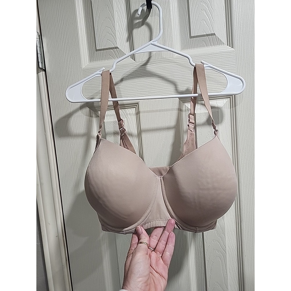 Modern Movement Underwire T-Shirt Bra 38DD Beige Molded Contour Style YT2BM240